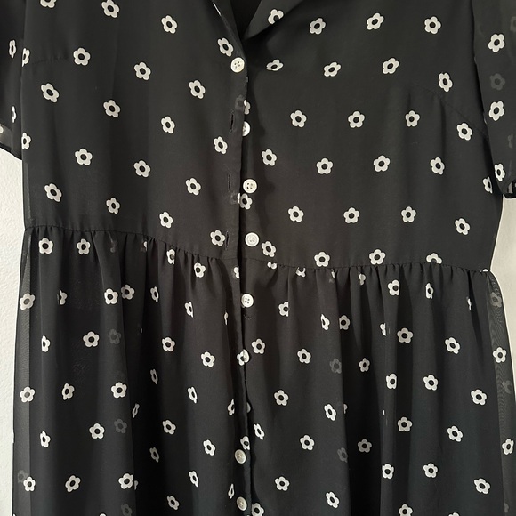 Sandy Liang  Picasso black midi Dress - Picture 4 of 4